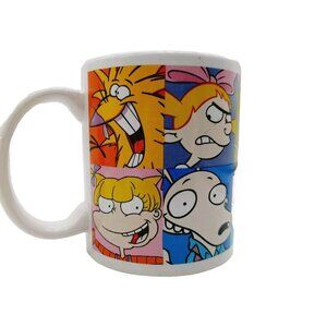 Nickelodeon Ren Stimpy Rugrats Rocko Angry Beaver Hey Arnold 20 oz Ceramic Mug